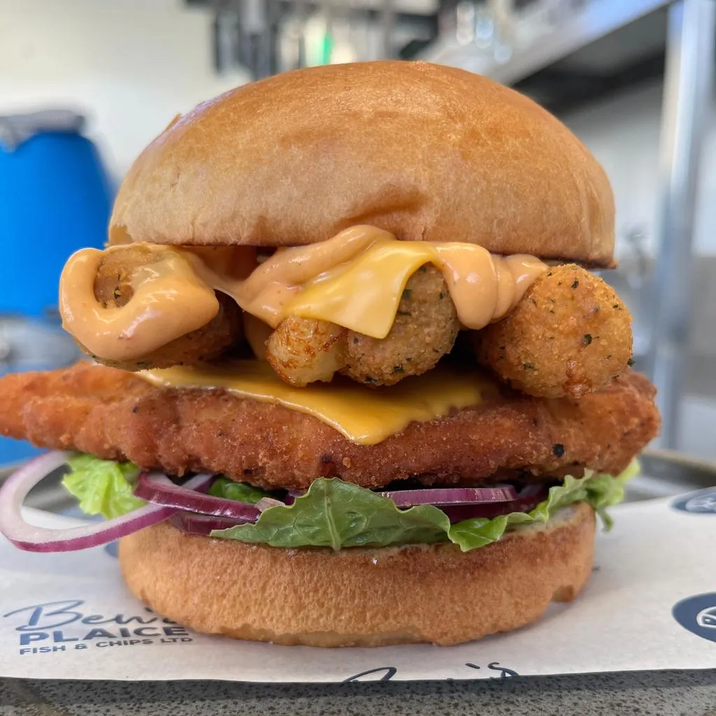 Gallery - Chicken Burger - Bens Plaice Mevagissey